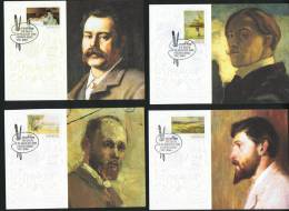 1989  Australian Impressionist Paintings  Complete Set Of Maximum Cards - Cartas Máxima