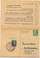 DDR P70I Postkarte Mit Antwort ZUDRUCK #4 LUFTFAHRT HAMBURG 1959 - Cartes Postales Privées - Oblitérées