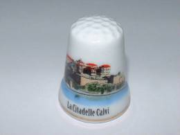Dé à Coudre En Porcelaine - CALVI - La Citadelle - E12 - Ditali Da Cucito