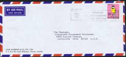 1965 Air Letter To The USA  - 20 Cents Golden Whistler Solo - Storia Postale