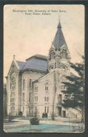 USA   WASHINGTON HALL , UNIVERSITY OF NOTRE DAME ,  NOTRE DAME   INDIANA  , OLD POSTCARD - Other & Unclassified