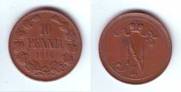Finland 10 Pennia 1916 - Finlande