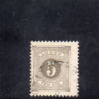 SUEDE 1874-82 O DENT 13 - Dienstzegels