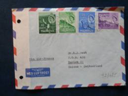 32/035   LETTRE POUR LA SUISSE - Maurice (1968-...)