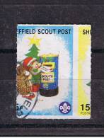 RB 908 - GB Perforation Error Cinderella Stamp - Sheffield Scout Post - Yorkshire - Scouting Theme - Cinderellas