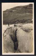 RB 908 - Early Real Photo Postcard - Climbing Mountaineering Alpism - Eigergletscher - Switzerland - Arrampicata