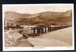 RB 908 - Raphael Tuck Real Photo Postcard - The Bridge Barmouth - Merionethshire Wales - Merionethshire