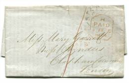 Letter From  Manchester  To London 3.2.1844 With Content - ...-1840 Voorlopers