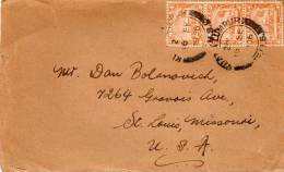 Kuala Lumpur 1936 Cover Mailed To USA - Federated Malay States