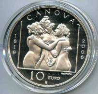 San Marin Marino 10 Euro 2006 Canova Argent Coffret Officiel Proof PP BE KM 477 - San Marino