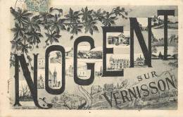 NOGENT SUR VERNISSON CARTE SOUVENIR - Other & Unclassified