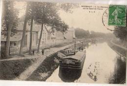 Gournay Sur Marne 93 Platrières Sur Le Canal De Vaires  Navigation Fluviale  Péniche Canaux Pont - Gournay Sur Marne