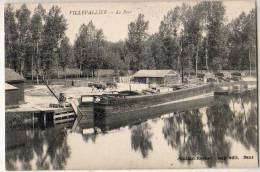 Villevallier  89    Navigation Fluviale  Péniche Canaux Pont - Autres & Non Classés