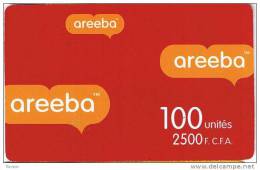 Benin, 2500 F CFA,  100 Unités Areeba. - Benin