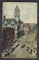 130113 / TRAM TRAMWAY - 16 Th STREET LOOKING NORTH , OMAHA NEB. 1910 - United States Etats-Unis USA - Omaha