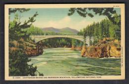 130133 /  CHITTENDEN BRIDGE AND WASHBURN MOUNTAIN , YELLOWSTONE NATIONAL PARK -  United States Etats-Unis USA - USA National Parks