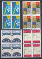 Andorra 2000 - Yvert: 535, 536, 537, 539  - Bloques De 4 -  ** MNH - Ongebruikt