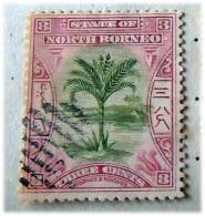 NORD BORNEO 3 CENT  USATO LINGUELLA N 2 - Noord Borneo (...-1963)