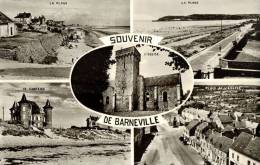 CPSM  BARNEVILLE SUR MER    La Ville En Multivues - Barneville