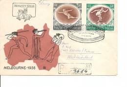 JO De Melbourne-1956 ( Lettre Recommandée En Premier Jour De Pologne Vers L'Allemagne à Voir) - Ete 1956: Melbourne