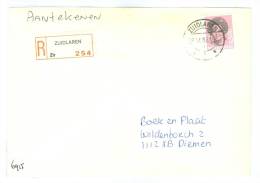 R - AANGETEKENDE * BRIEFOMSLAG  Uit 1986 Van ZUIDLAREN Naar DIEMEN  (6915) - Storia Postale