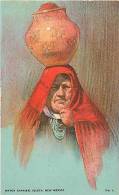 Delcampe - 158802-Native American Indian, Pueblo Water Carrier, Isleta, New Mexico, Card No 7 - Indianer
