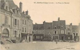 CHATILLON COLOGNY LA PLACE DU MARCHE - Chatillon Coligny