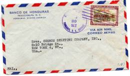 Tegucigalpa Honduras 1953 Cover Mailed To USA - Honduras