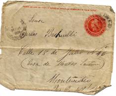 Argentina 1907 Mailed To Montevideo - Lettres & Documents