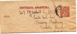 Argentina Old Newspaper Wrapper Mailed To USA - Entiers Postaux