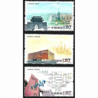 China 2011-27 Tianjin Binhai New Area Stamps MRT Tramsway Map Industry Park Architecture - Strassenbahnen