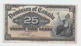 CANADA 25 CENTS 1900 VF+ P 9b 9 B - Kanada