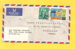 Lettre CEYLON COLOMBO Pour La France - Sri Lanka (Ceilán) (1948-...)