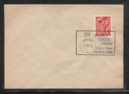 POLAND 1951 SCARCE BOOK FAIR DAYS OF EDUCATION BOOKS AND PRESS COMM CANCEL ON COVER - Storia Postale