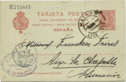 E.POSTAL COMERCIAL A ALEMANIA   ESCANER DORSO - 1850-1931