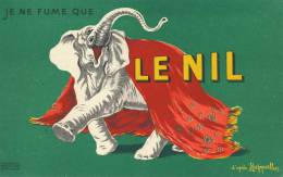Pub Cappiello Pour Papier Cigarette Le Nil Elephant Blanc - Cappiello