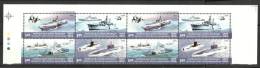 INDIA, 2006,  Fleet Review,  2 S/T  Blocks Of 4  Normal Size With Tfc Lts, ,MNH,(**) - Neufs