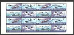 INDIA, 2006,  ERROR, (UNIQUE) Fleet Review,  Full Sheet With Both Normal & Larger Size, Stamps MNH,(**) - Nuevos