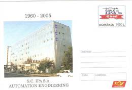 Romania Postal Stationery / 45 Years IPA - Informática