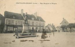 CHATILLON COLIGNY PLACE BECQUEREL ET L'HOSPICE - Chatillon Coligny