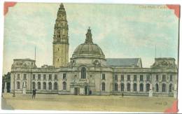 UK, City Hall, Cardiff, Early 1900s Unused Postcard [13135] - Glamorgan