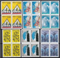 Andorra 2002 - Yvert: 565, 566, 568, 570, 572, 573  - Bloques De 4 -  ** MNH - Unused Stamps