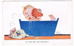 ILLUSTR-111   : MABEL LUCY ATTWELL : Du Willst Dich Wohl Reinwaschen - Attwell, M. L.