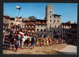 Arezzo - Giostra Del Saracino I Cavalieri - Viaggiata 1973 L. 20 Raffaello - Arezzo