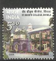 INDIA, 2006, St Bede´s College, Shimla, Womens Education, (1st Issue), Architecture Monument, MNH, (**) - Neufs