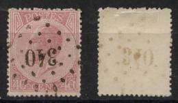 Belgien Belgium Mi# 17 D Gest. M€ 20,- - 1865-1866 Linksprofil