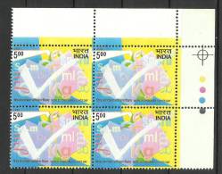 INDIA, 2006, World Consumer Rights Day, Block Of 4,With Traffic Lights, MNH, (**) - Nuevos