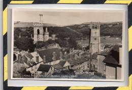 VERITABLE CARTE-PHOTO. - . FOWEY - PLACE HOUSE ANS ST. FIMBARRUS CHURCH - Other & Unclassified