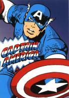 Entier Postal Des USA Sur Carte Postale Avec Timbre Et Illustration "Captain America" - 2001-10