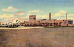 Albuquerque NM Municipal Airport Old Postcard - Albuquerque